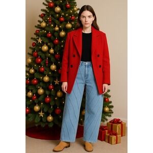 Micas LIGHT WASH BLUE Wide-leg jeans with buttons Size‎ XL